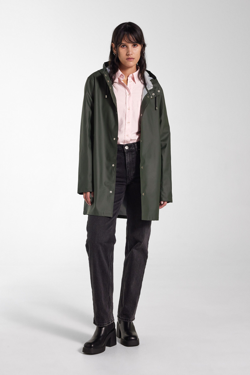 Stutterheim Stockholm Lightweight Raincoat Green outlook