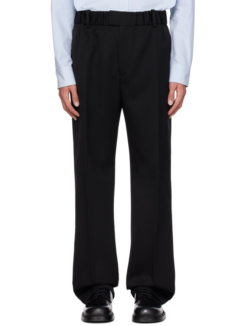 Black Elasticized Trousers 1