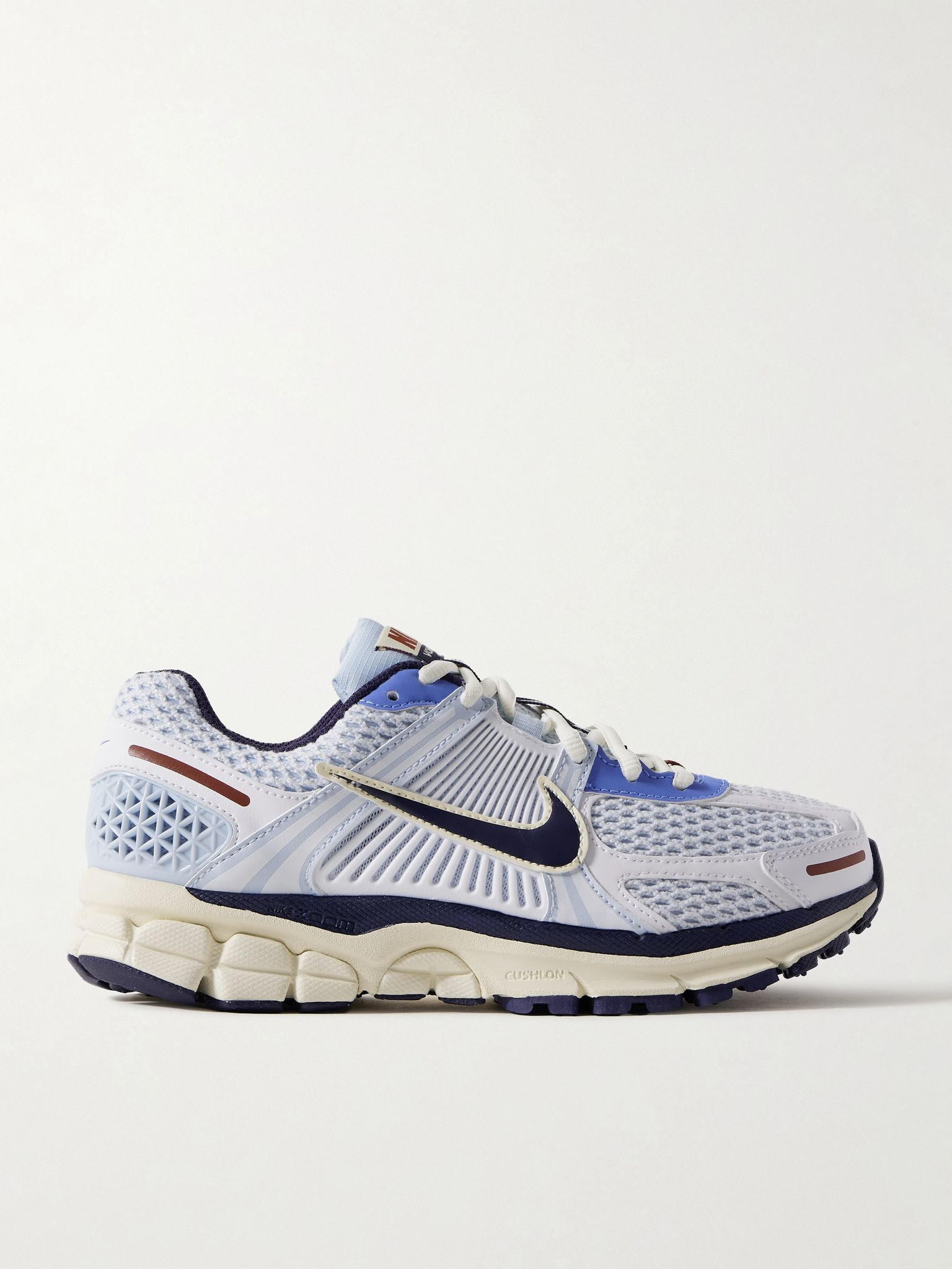 Zoom Vomero 5 leather and rubber-trimmed mesh sneakers Light blue - 1
