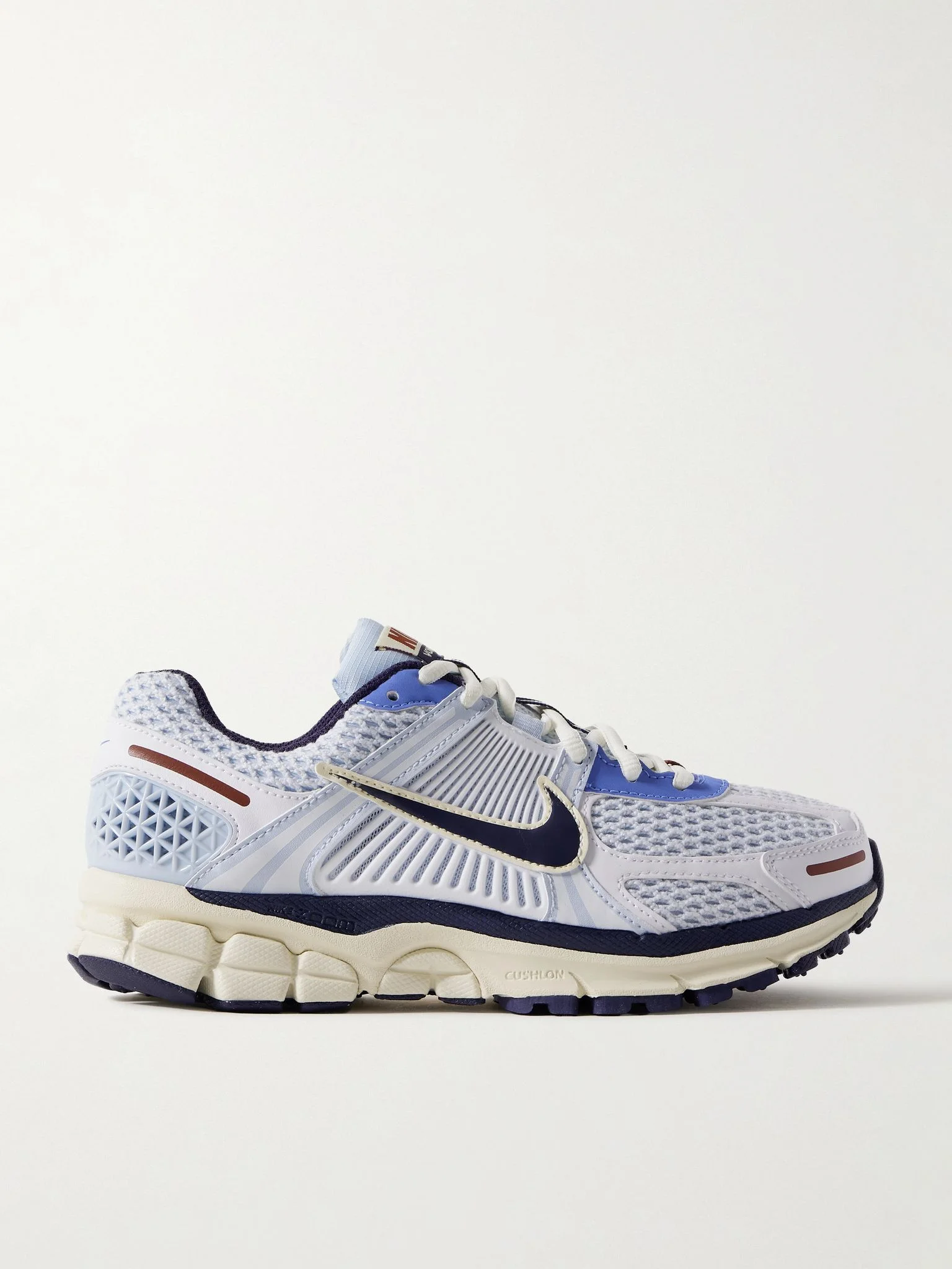 Zoom Vomero 5 leather and rubber-trimmed mesh sneakers Light blue - 1