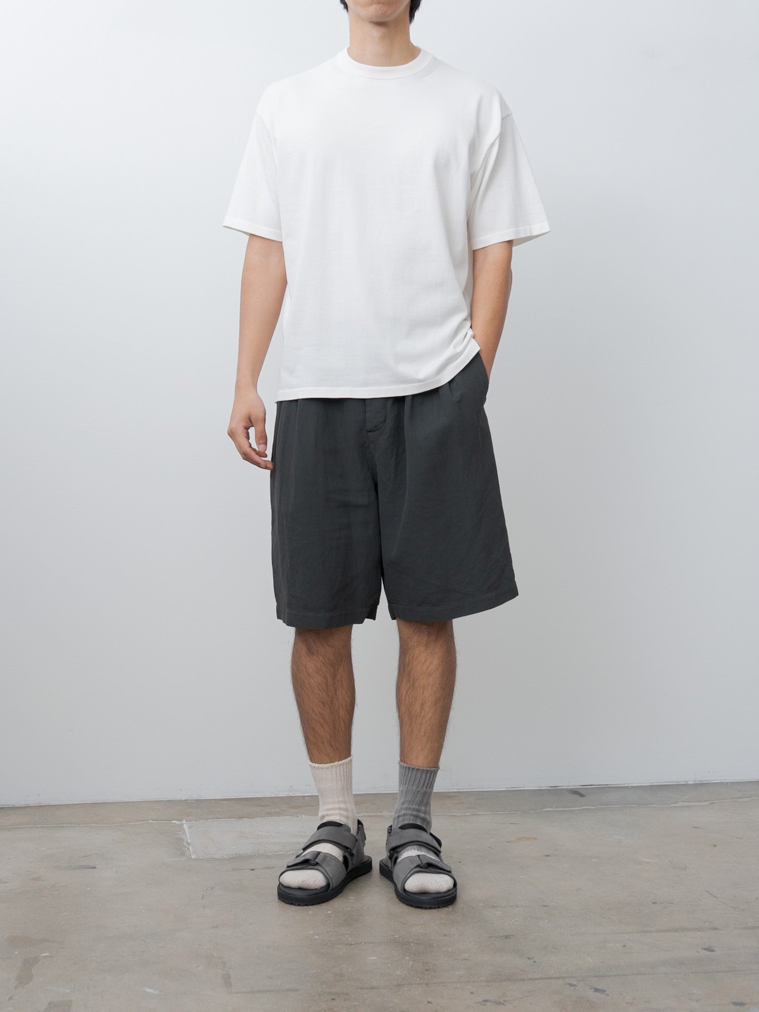 Fresca Knit Half Sleeve Crewneck Sweater - White - 7