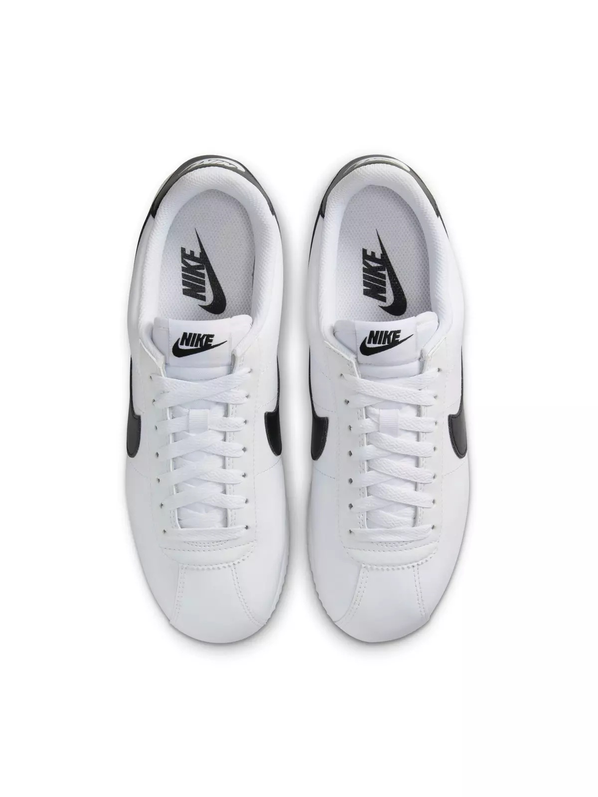 Cortez Leather "White/Black" Women's Shoe - 6
