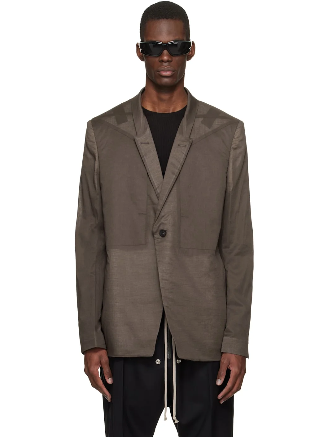 Brown Temple Fogpocket Soft Soft Blazer - 1