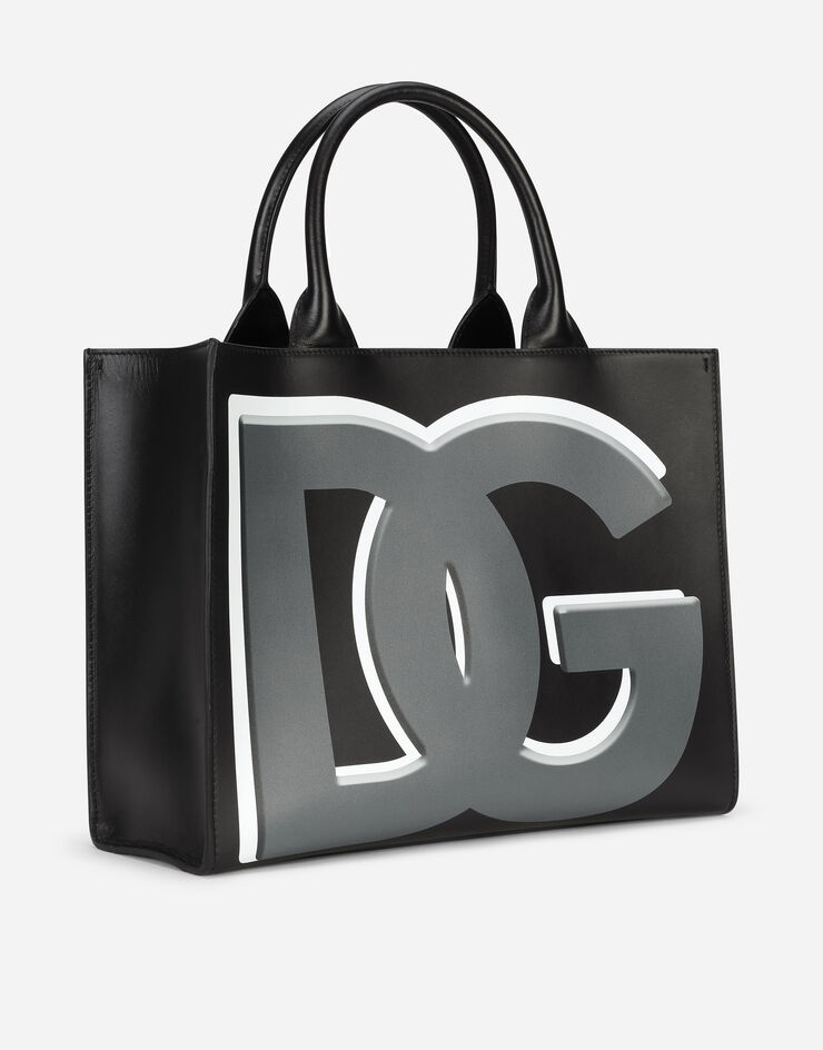 Small calfskin DG Daily shopper with DG logo print - 3