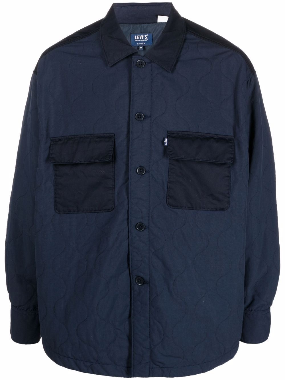 button-down shirt jacket - 1