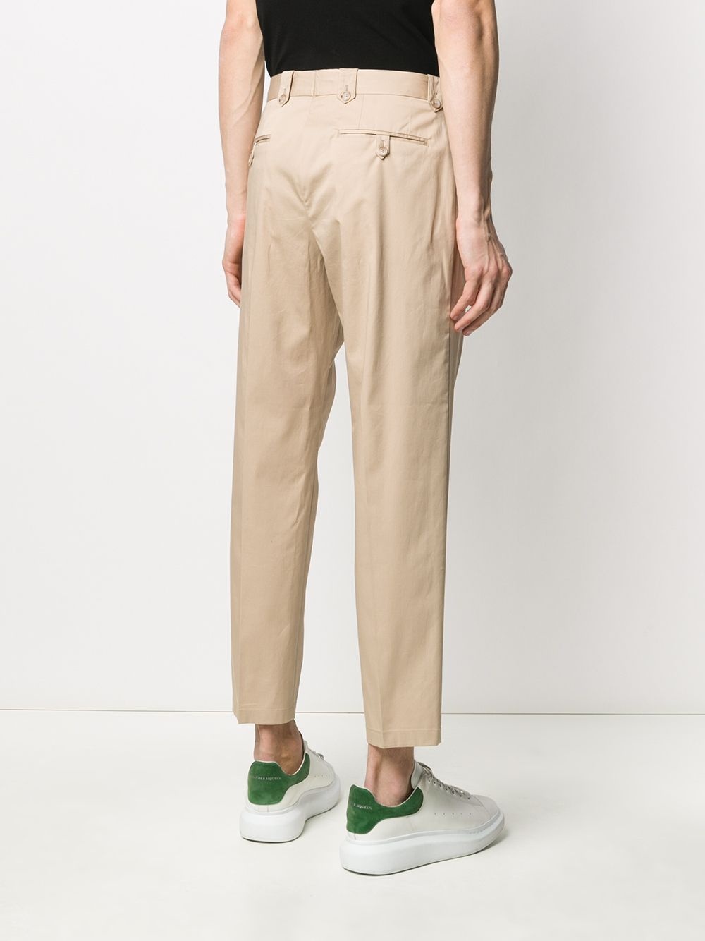 pleated cropped trousers - 4