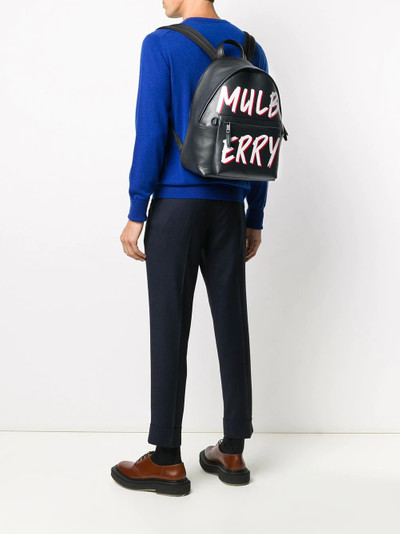 Mulberry logo-print zipped backpack outlook