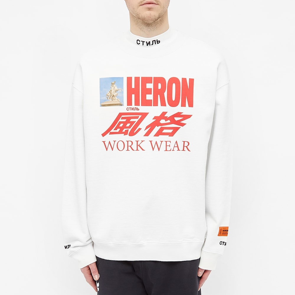 Heron Preston Heron Work Wear Print Crew Sweat - 4