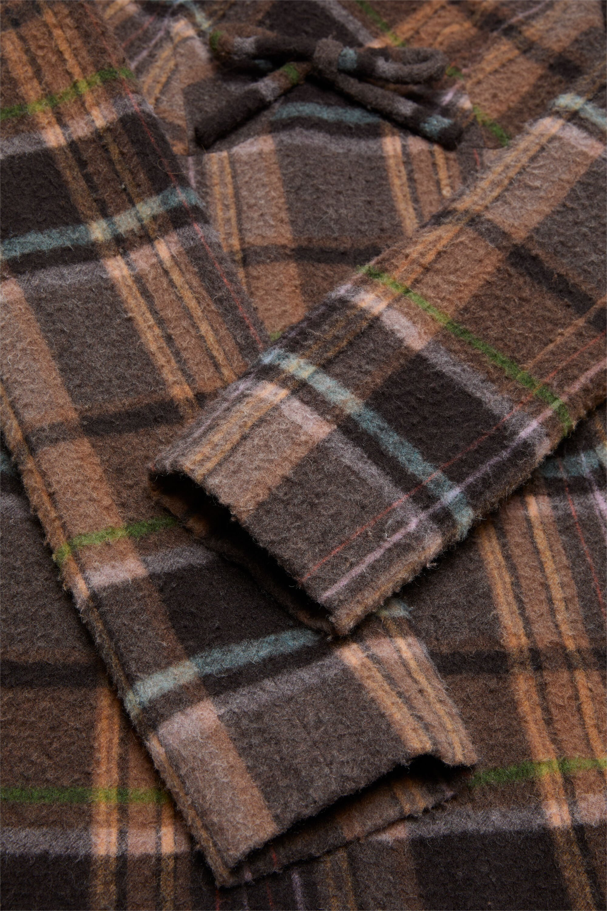 Wool mini dress - Multi brown - 5