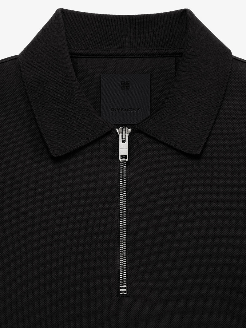 GIVENCHY ARCHETYPE ZIPPED POLO SHIRT IN COTTON 5