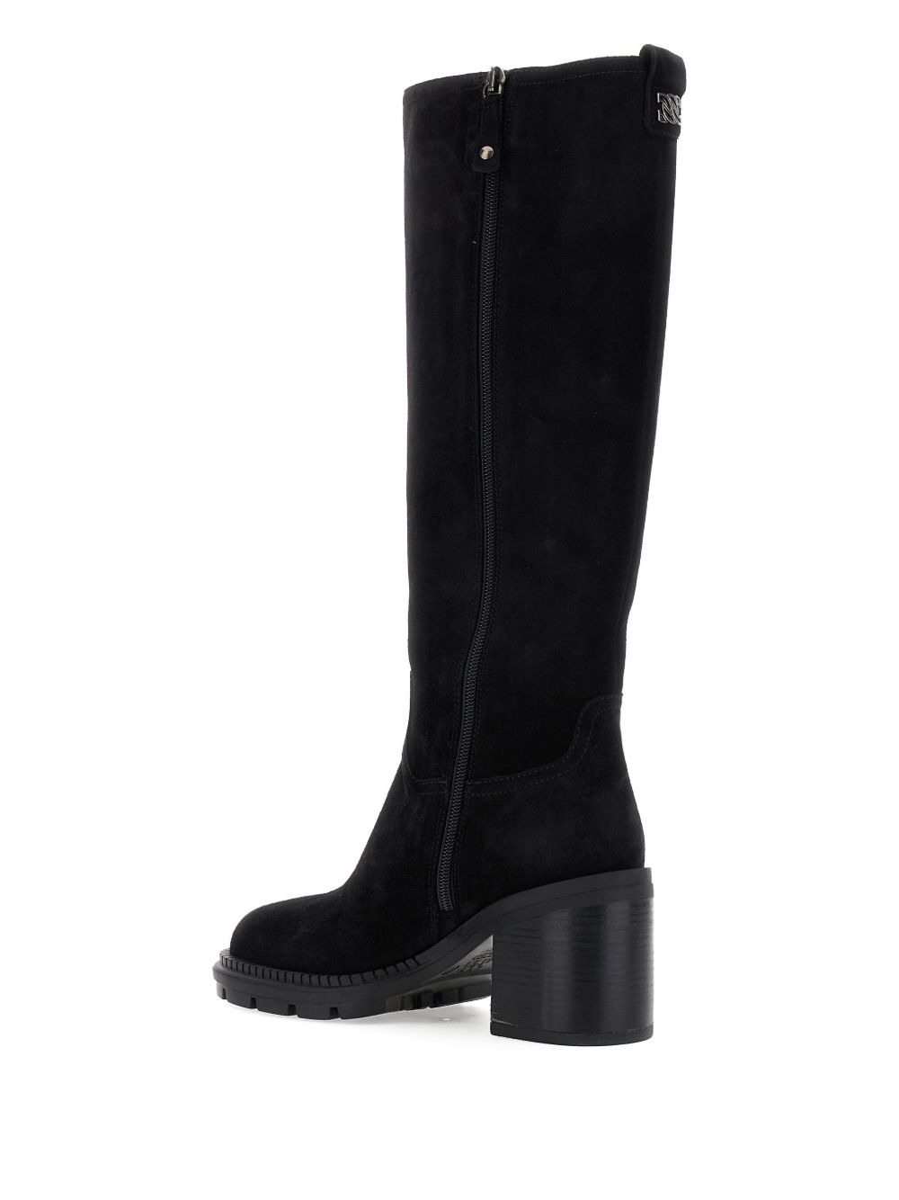 block-heel suede boots - 3