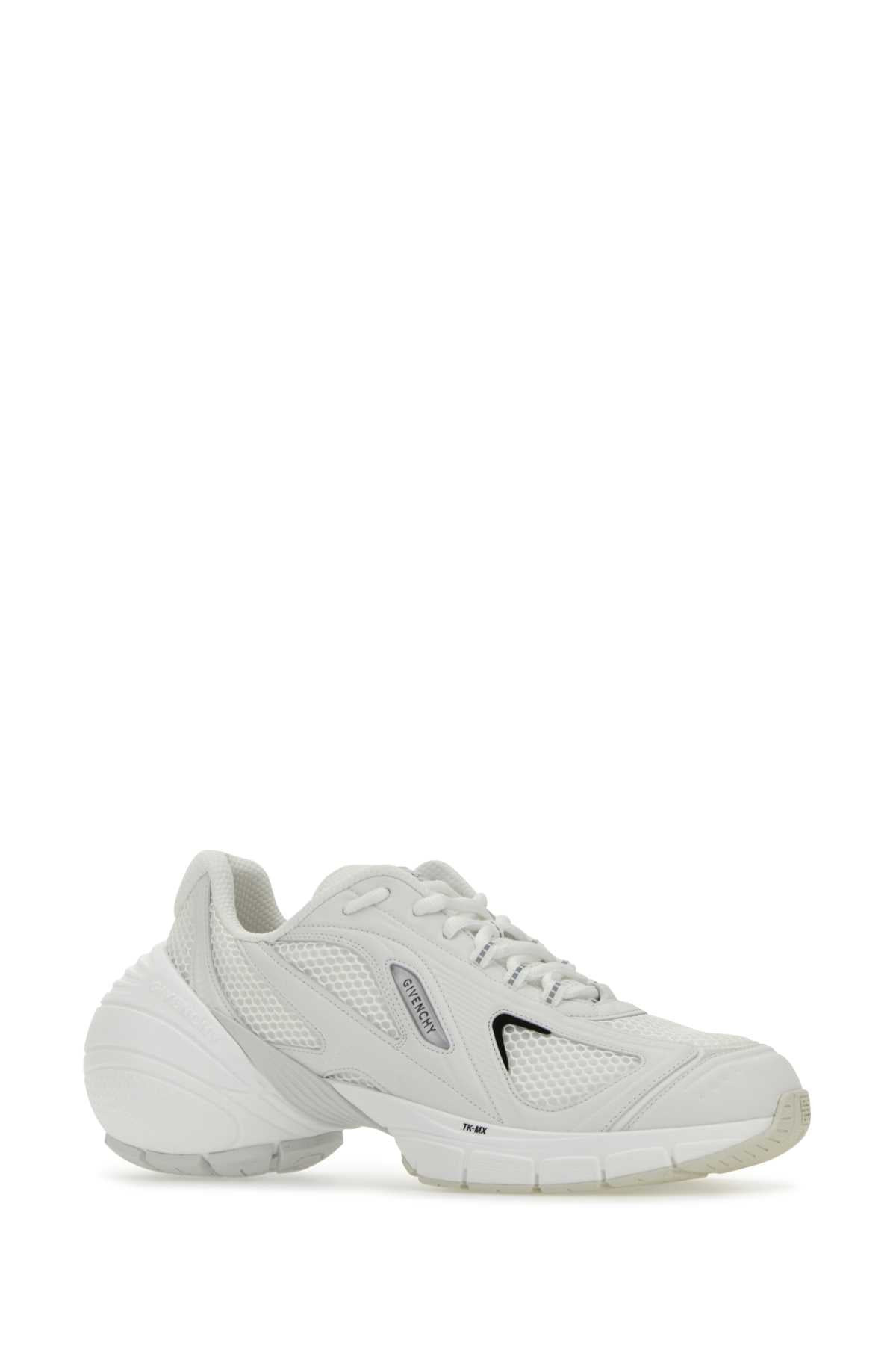 Givenchy Men White Mesh And Synthetic Leather Tk-Mx Sneakers - 2