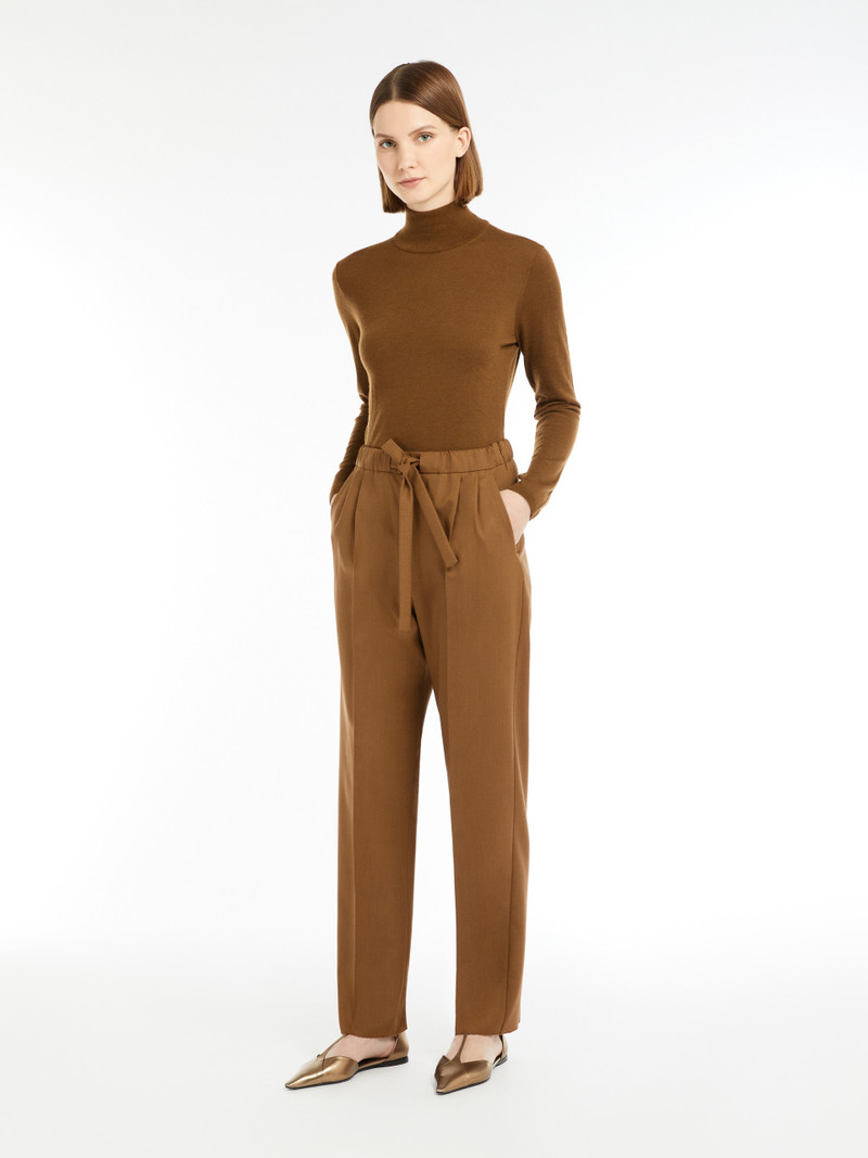 Max Mara EDERE Cashmere foulé trousers outlook