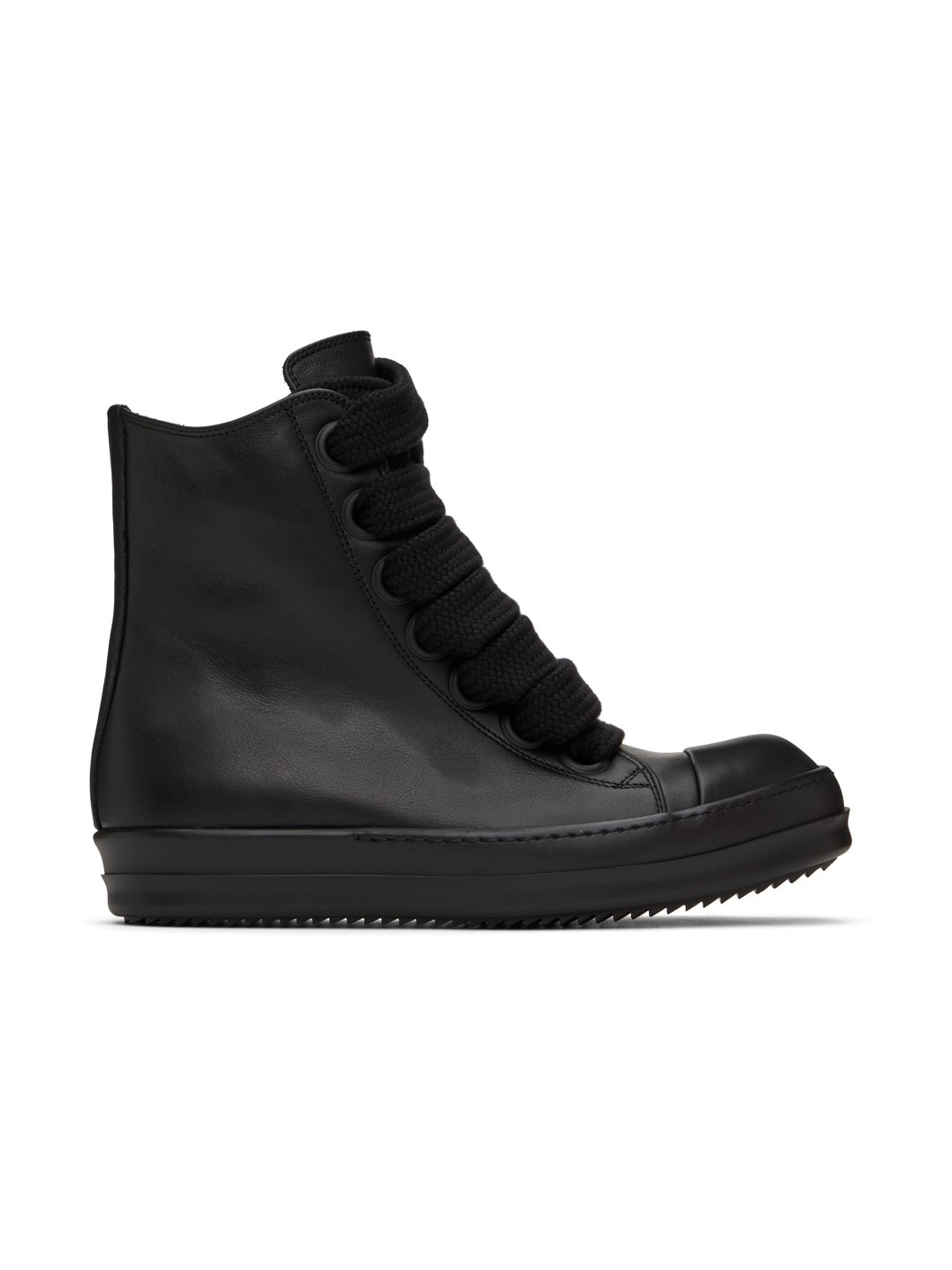 Black Jumbo Laced Sneakers - 1