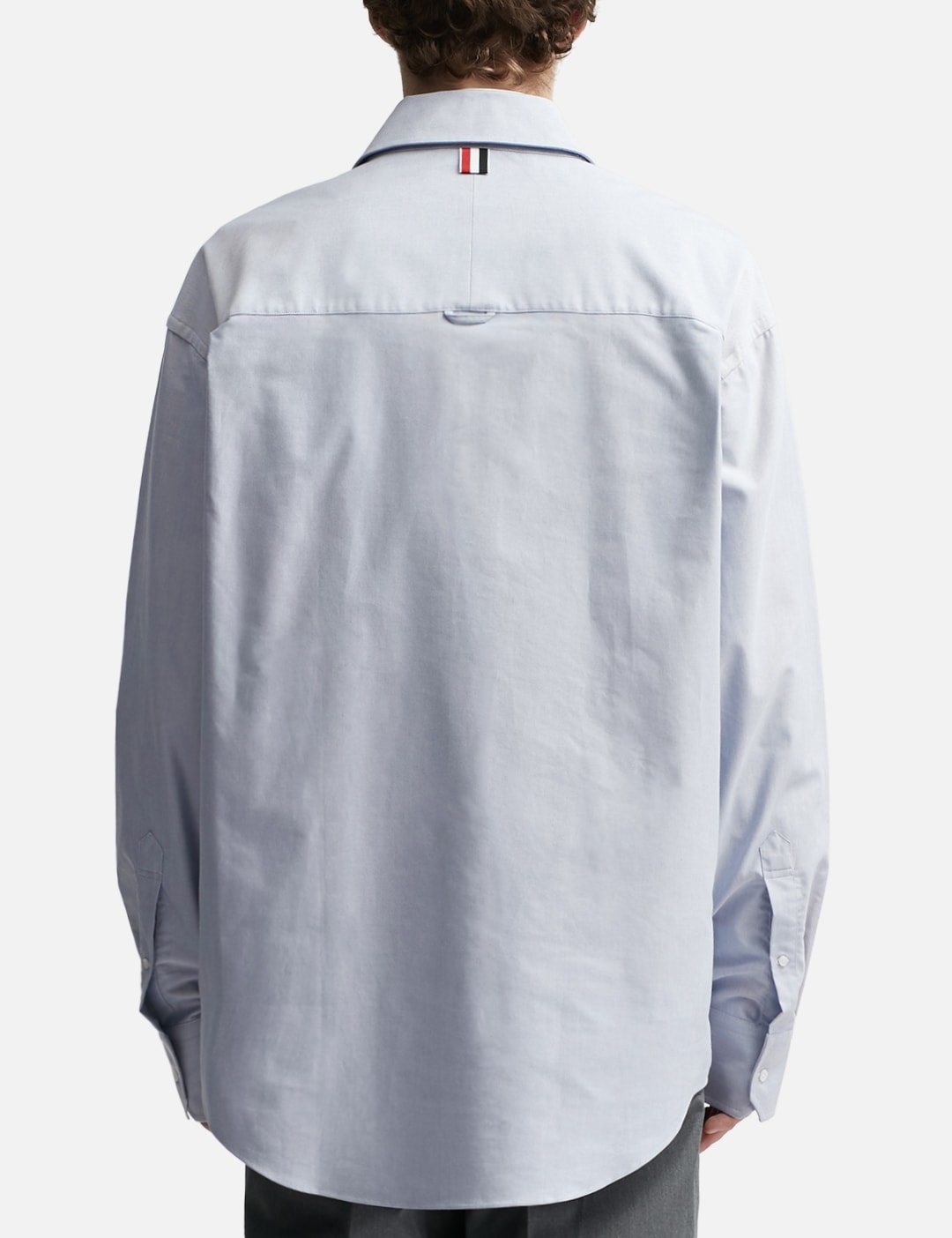 OVERSIZED 4-BAR REP STRIPE OXFORD SHIRT - 4