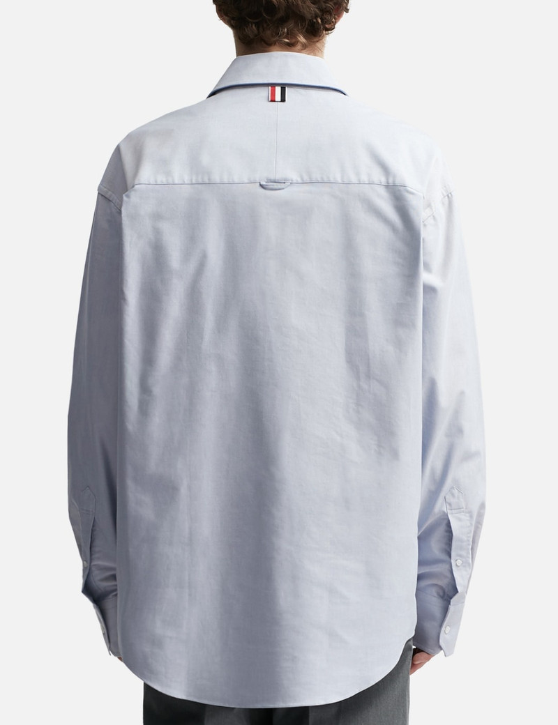 OVERSIZED 4-BAR REP STRIPE OXFORD SHIRT 4