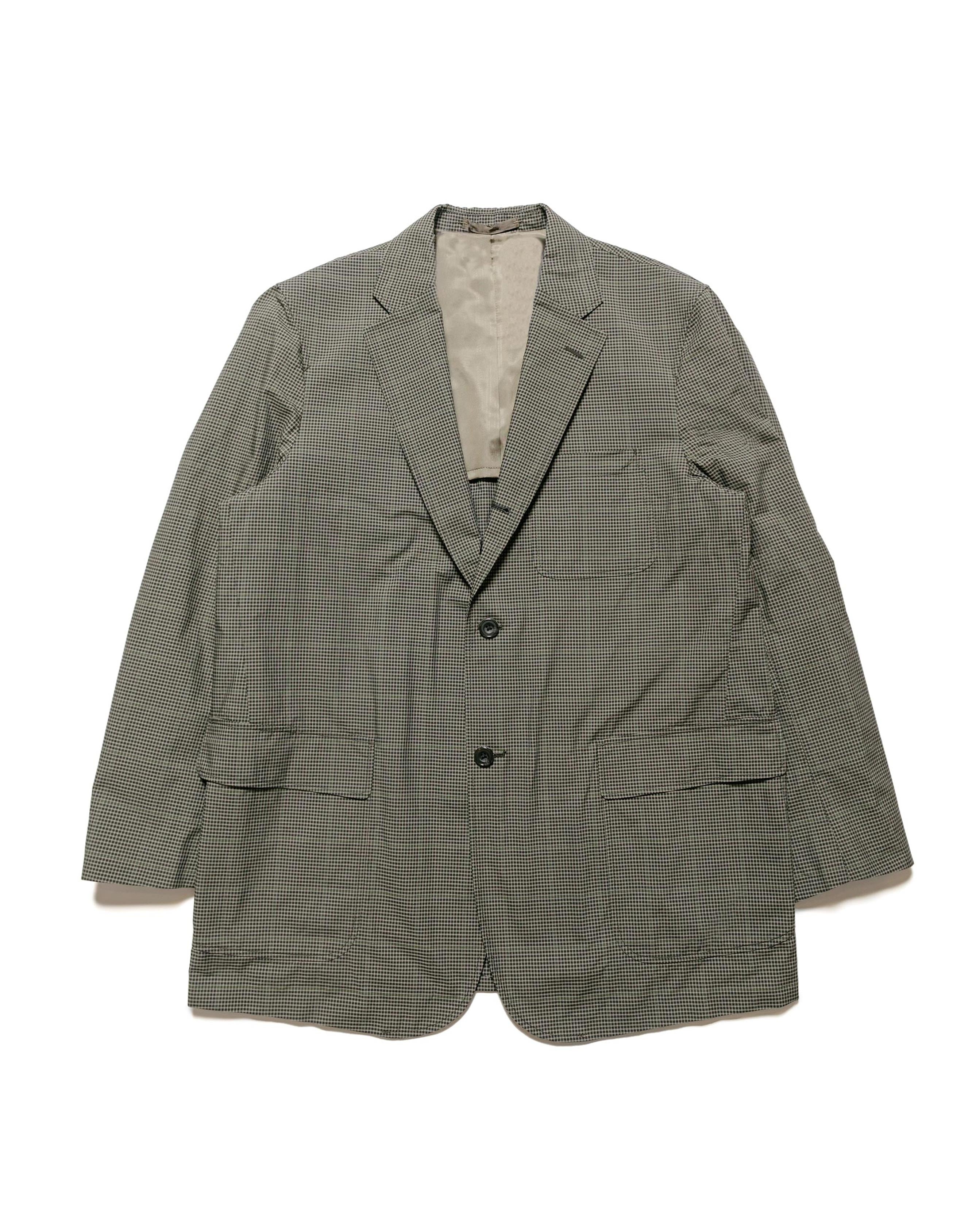 3B Box-Fit Jacket TR Plaid Olive - 1