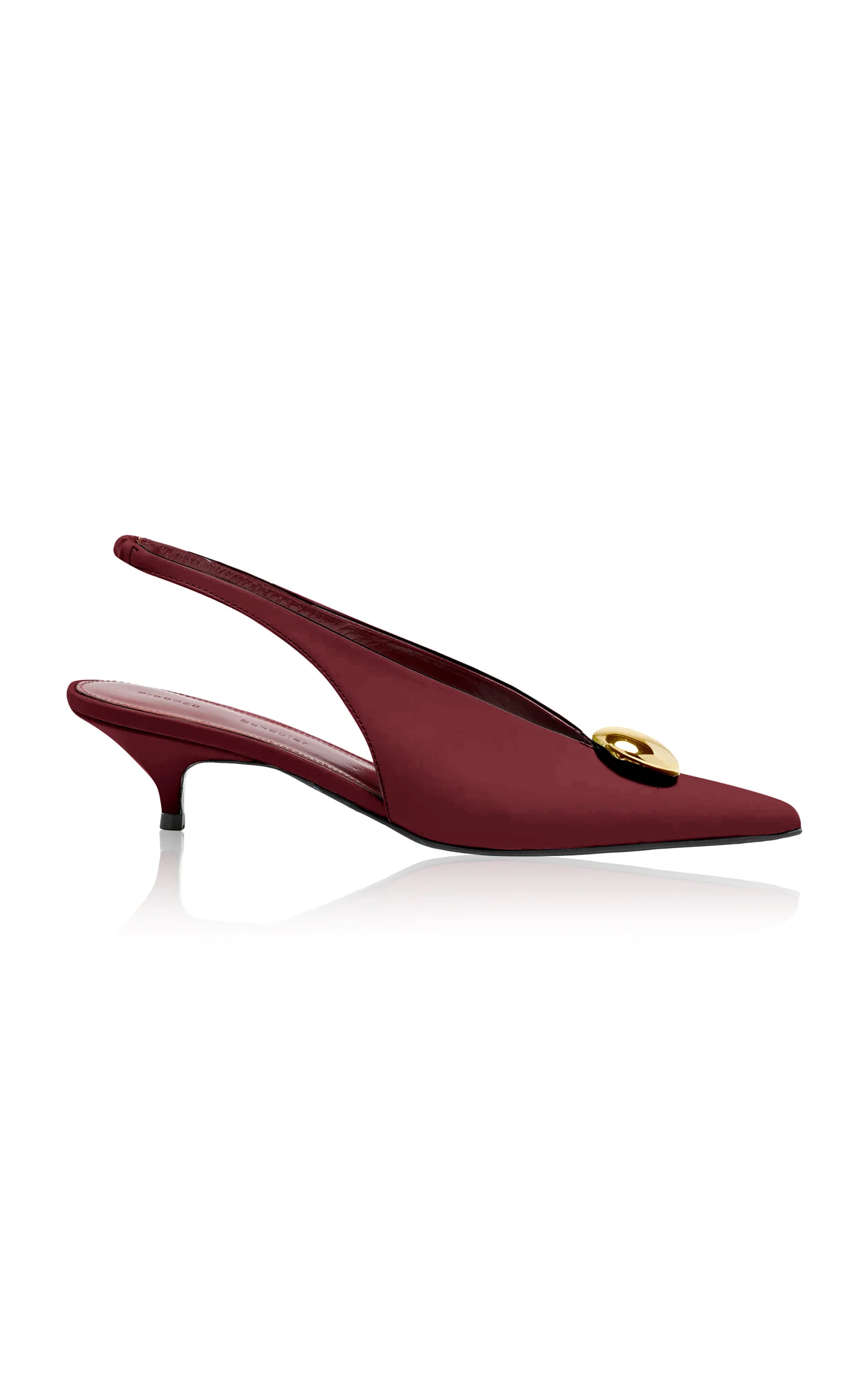 Dome Slash Slingbacks burgundy - 1