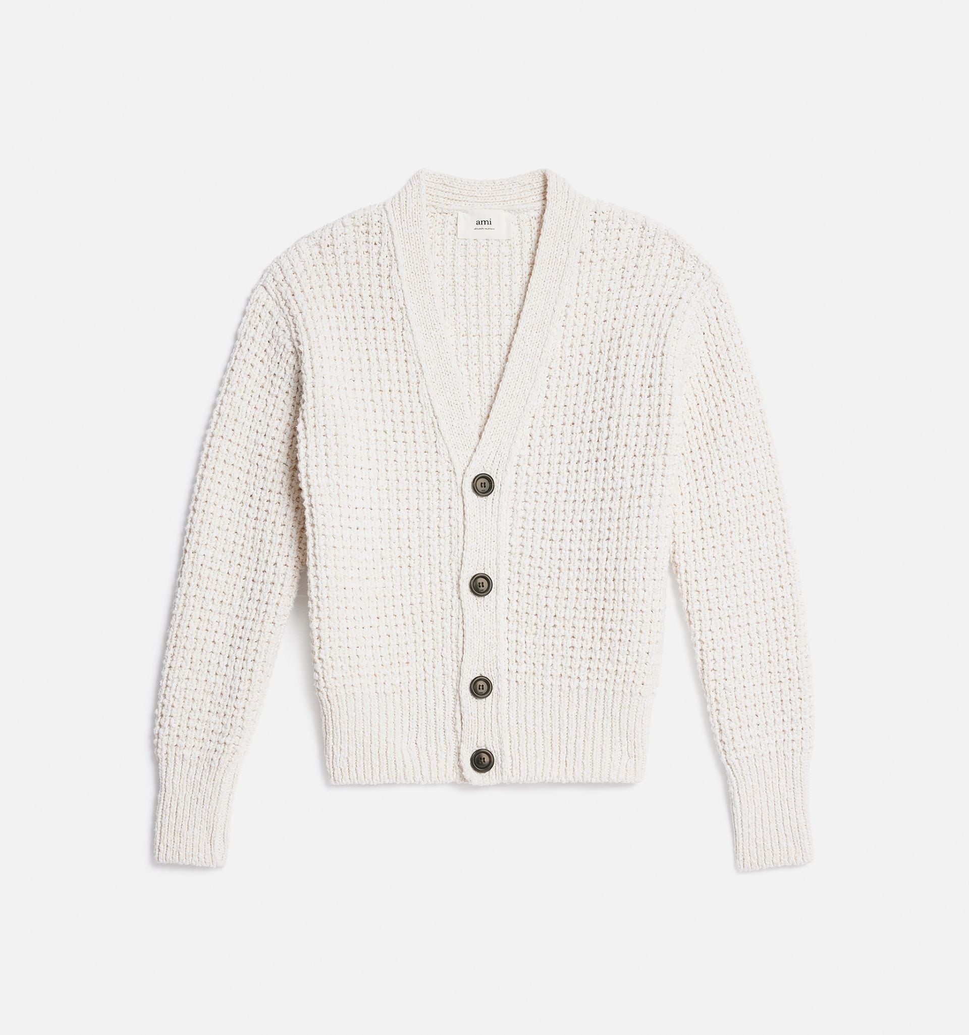 Waffle Knit Cardigan - 6