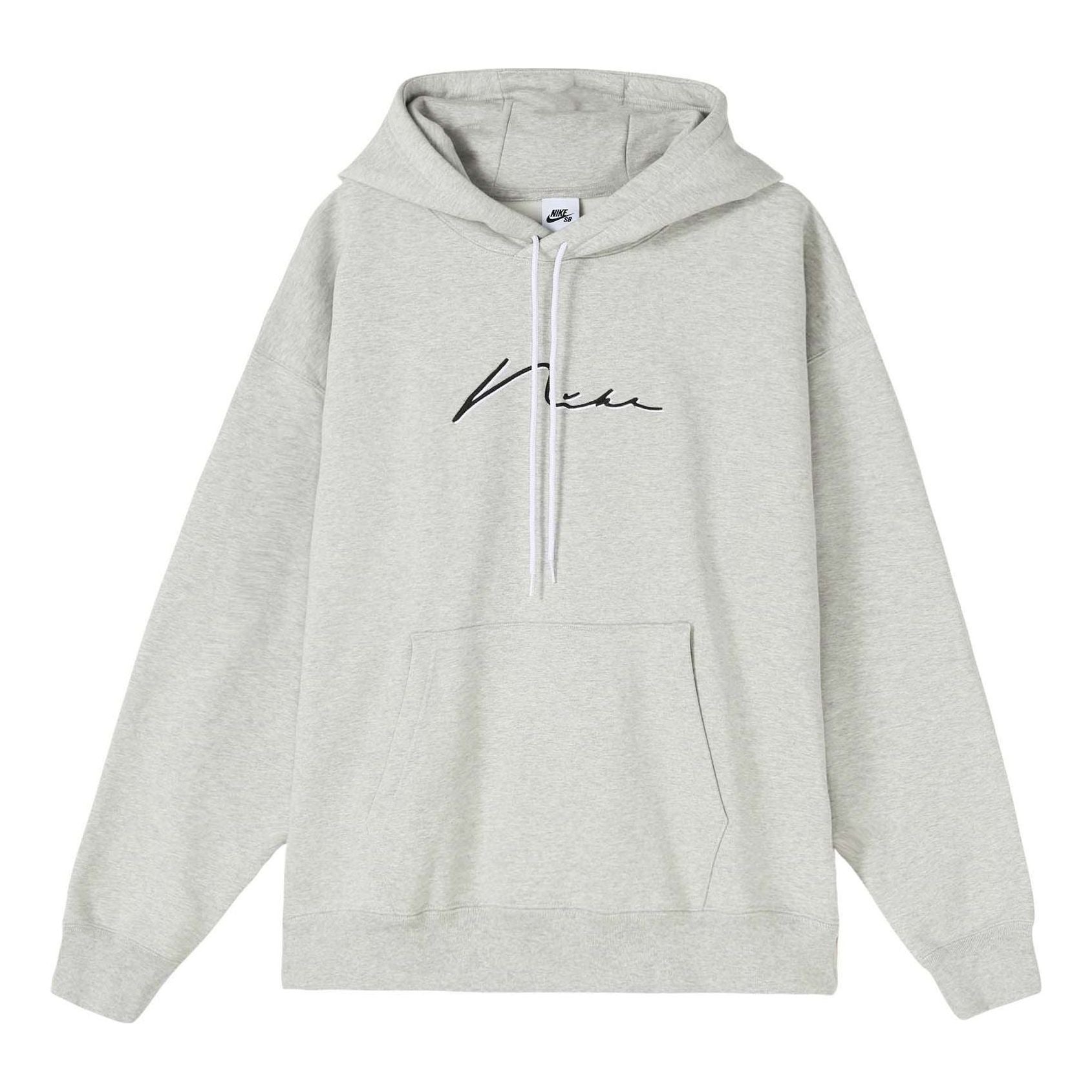 Nike Alphabet Hoodie Men's Grey DQ7317-050 - 1