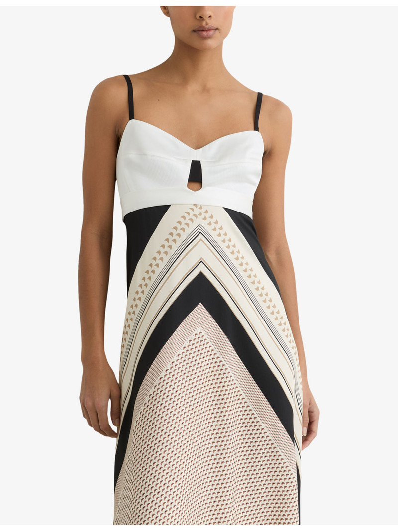 Myra Scarf-Printed Woven Maxi Dress 3