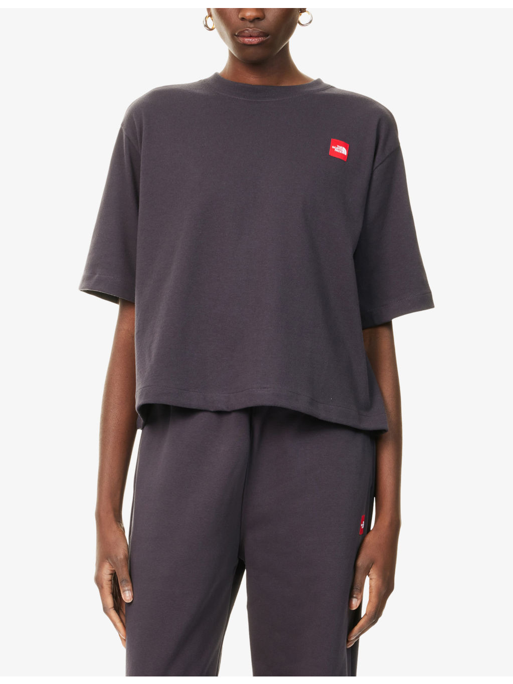 Cropped Brand-Patch Cotton-Jersey T-Shirt - 3