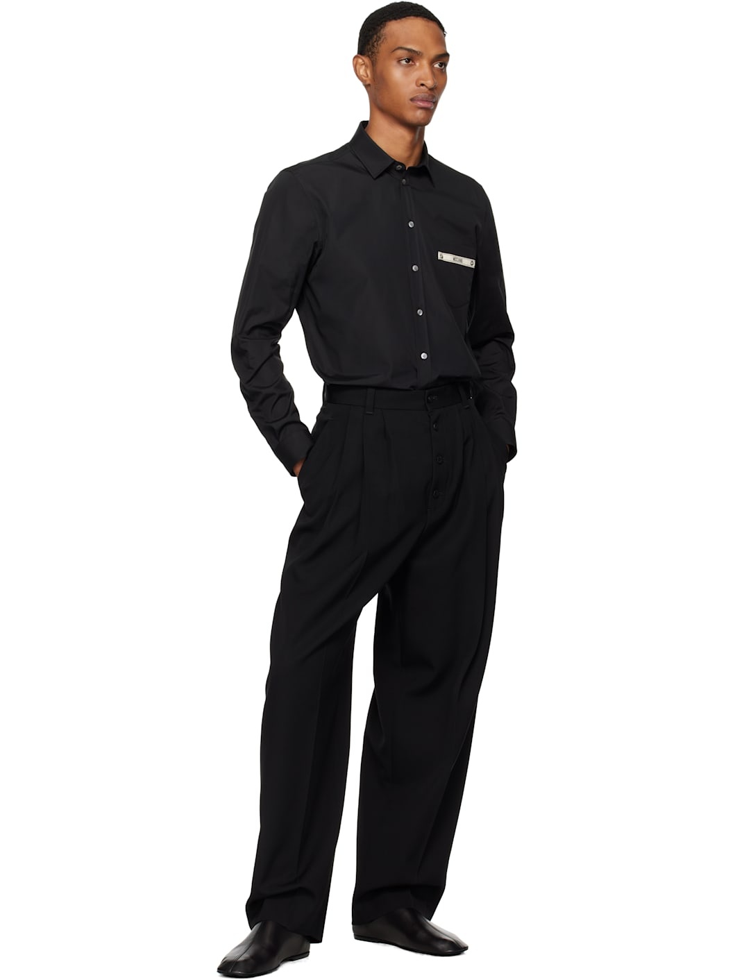 Black Moschino Tape Shirt - 4