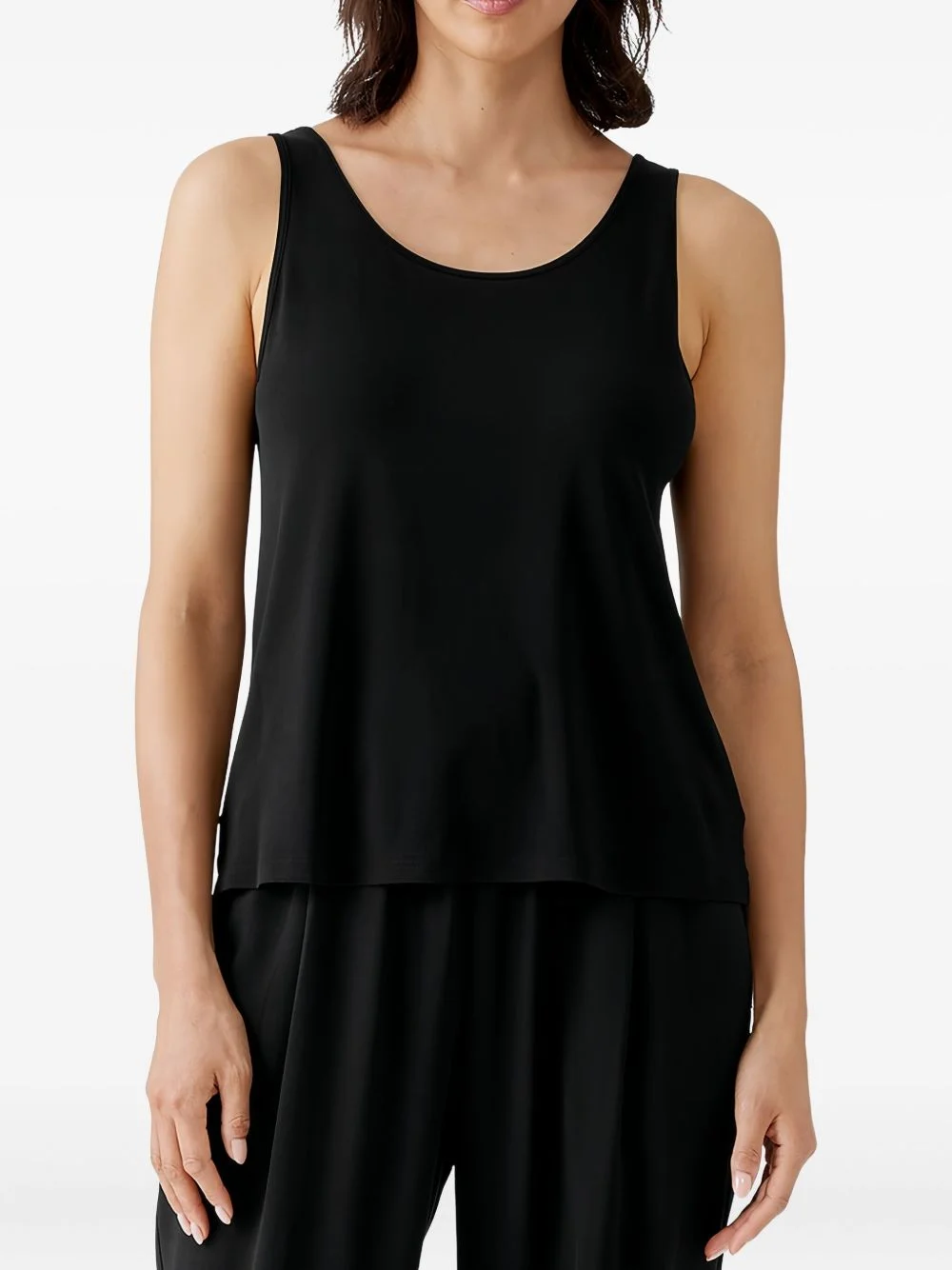 scoop-neck tank top - 1