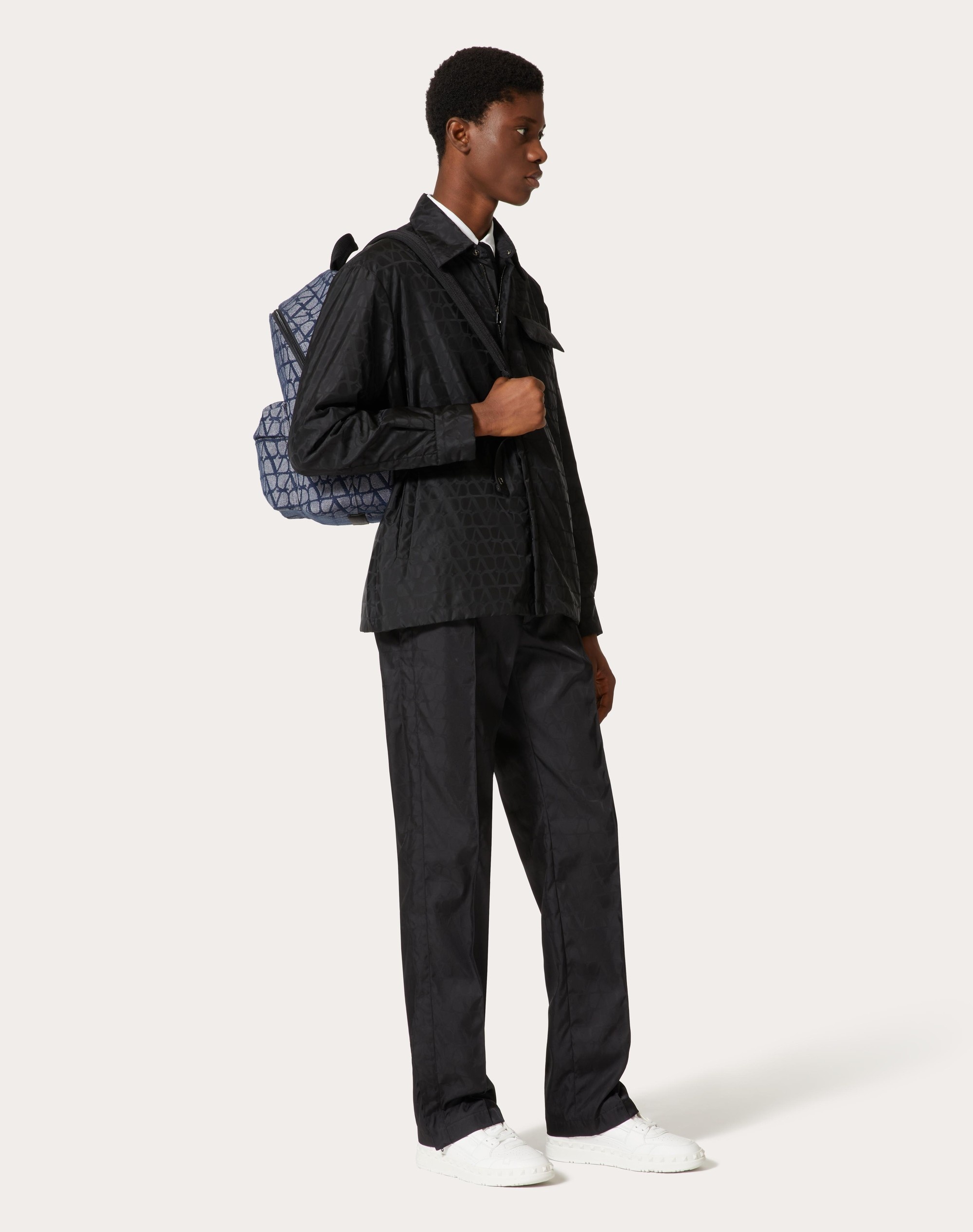 REVERSIBLE NYLON JACKET WITH TOILE ICONOGRAPHE PATTERN - 2