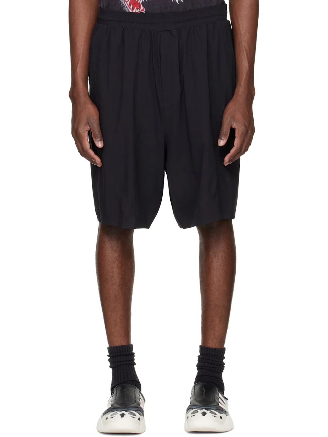 Black Ultralight Woven Shorts - 1