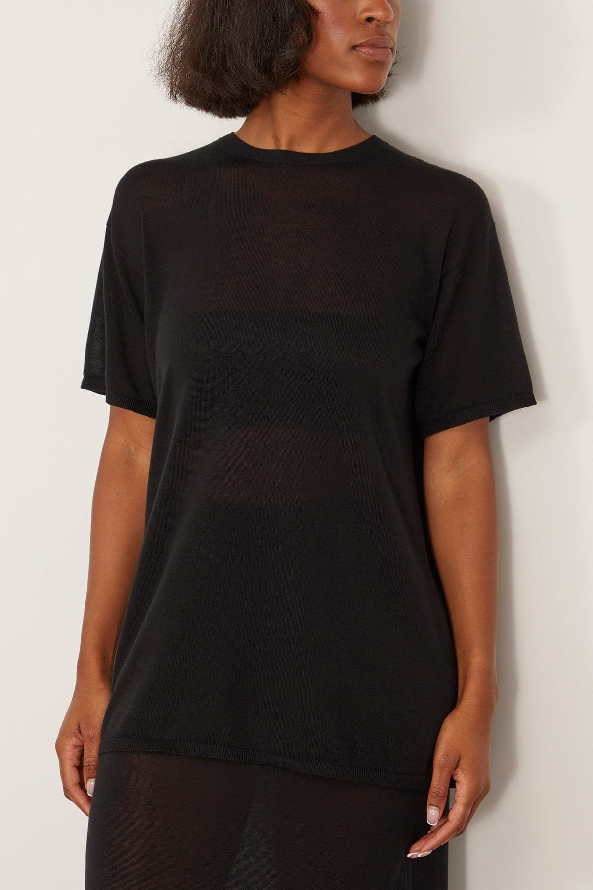 Tee Knit in Black - 4