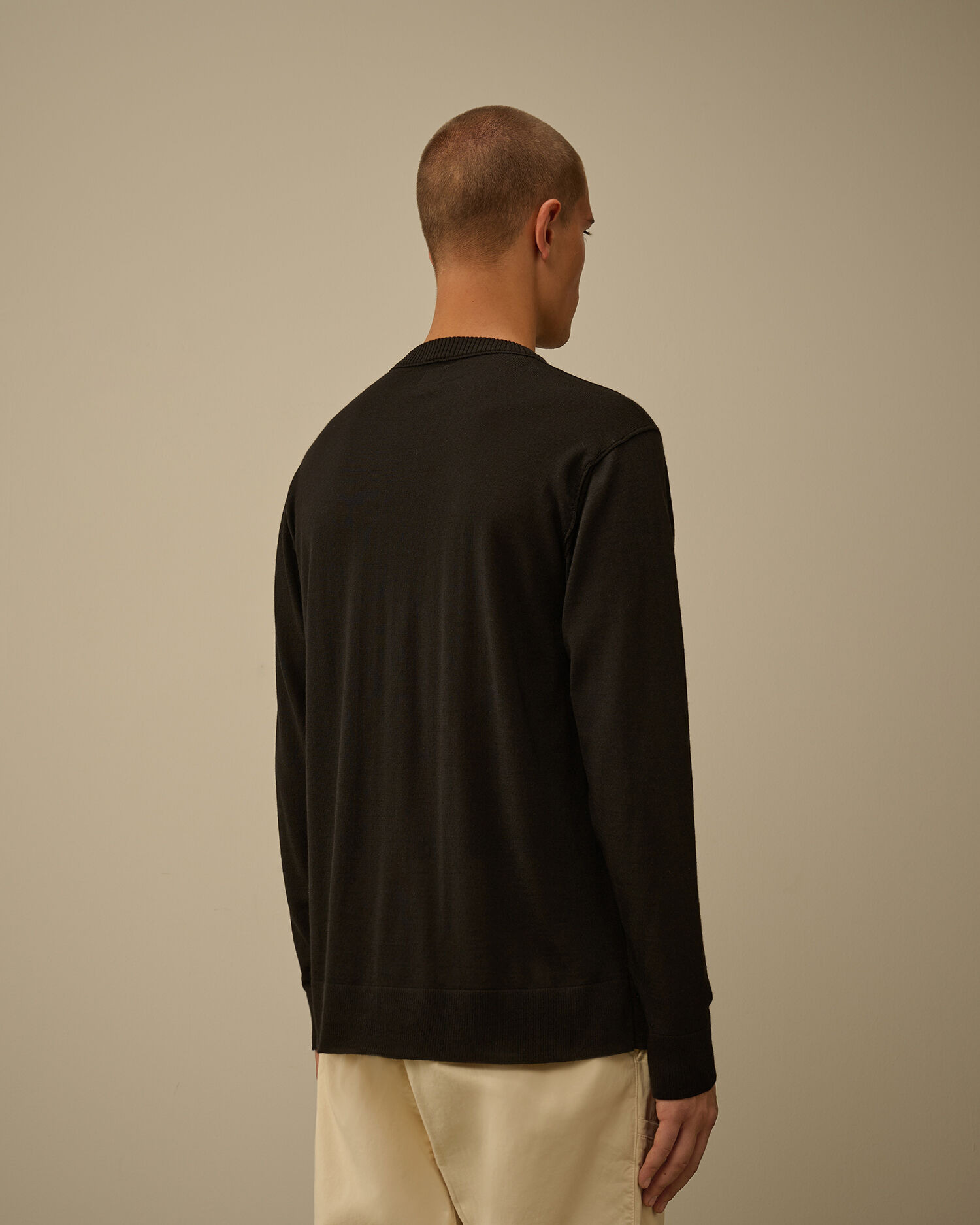 Silk Ultrafine Merino Wool Crewneck Sweater - 4
