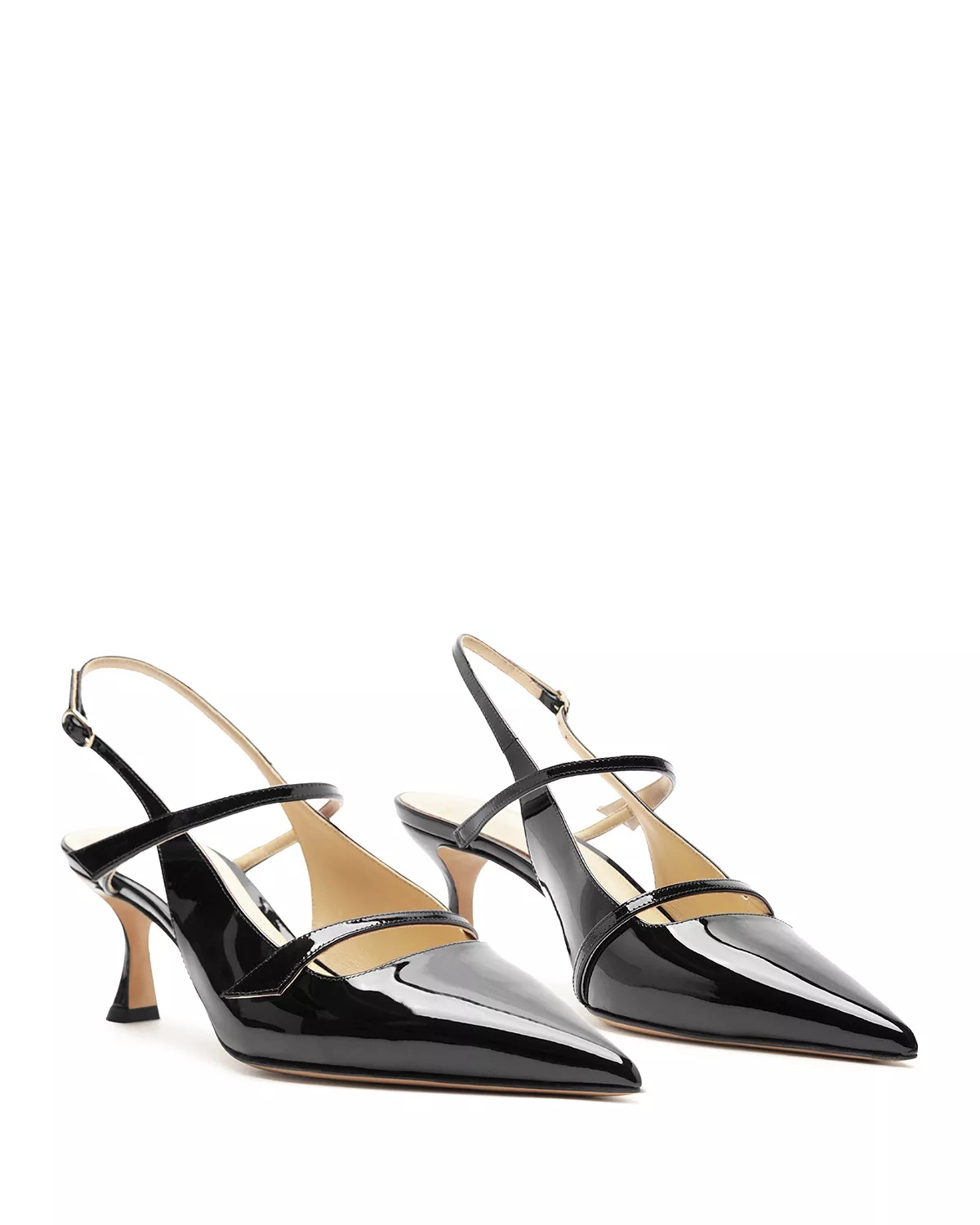 Women's Tita Pointed Toe Mid Heel Slingback Pumps - 9