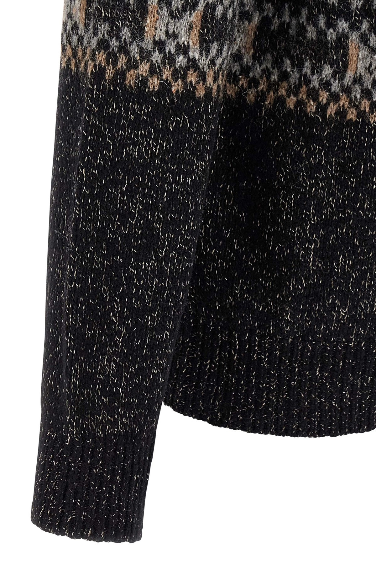 Geometric Jacquard Cardigan - 4
