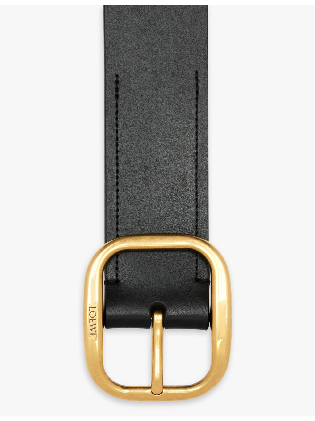 Rounded leather belt - 2