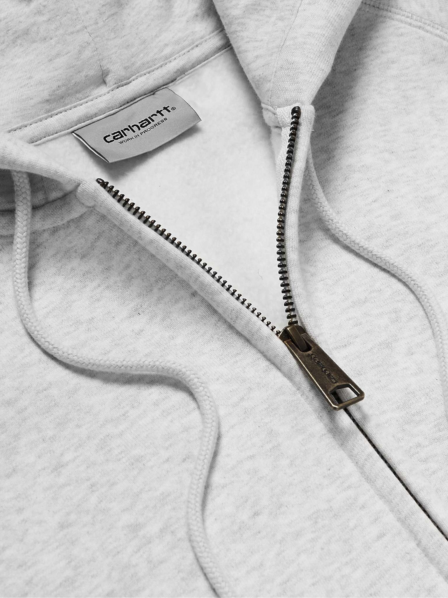 Chase Logo-Embroidered Cotton-Blend Jersey Zip-Up Hoodie - 5