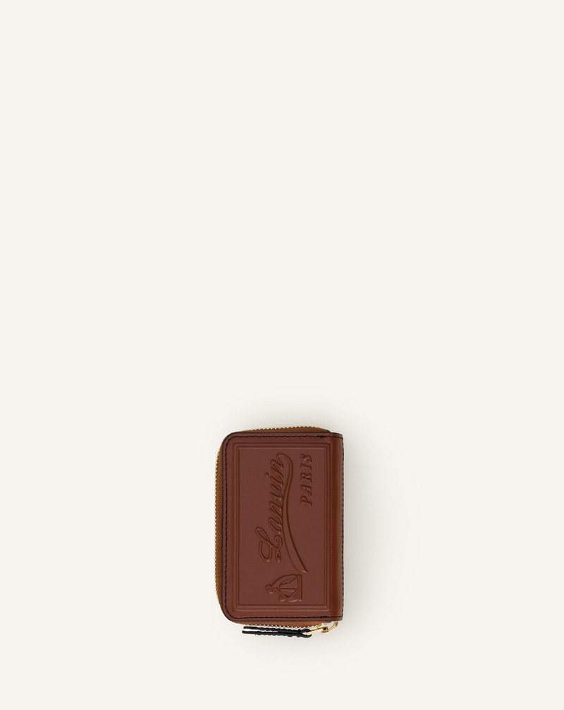 CATCH BY LANVIN ZIPPED LEATHER CARDHOLDER 1