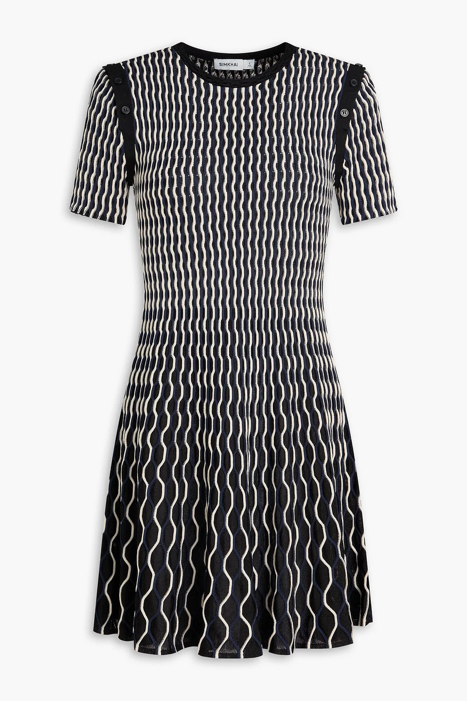 Baylor striped knitted mini dress - 1