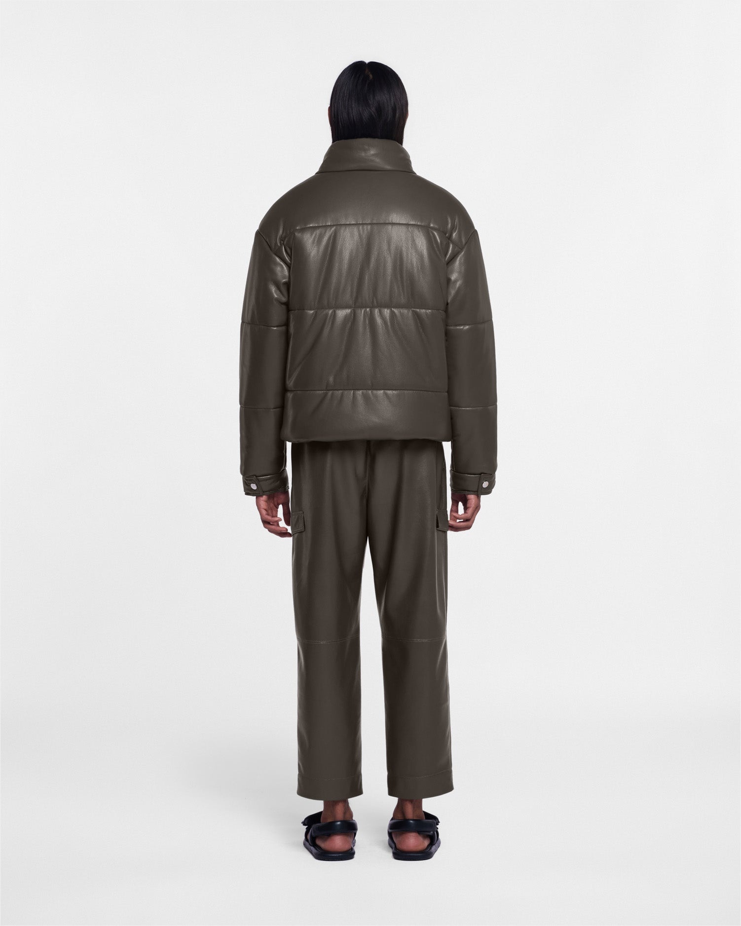 Okobor™ Alt-Leather Puffer Jacket - 3