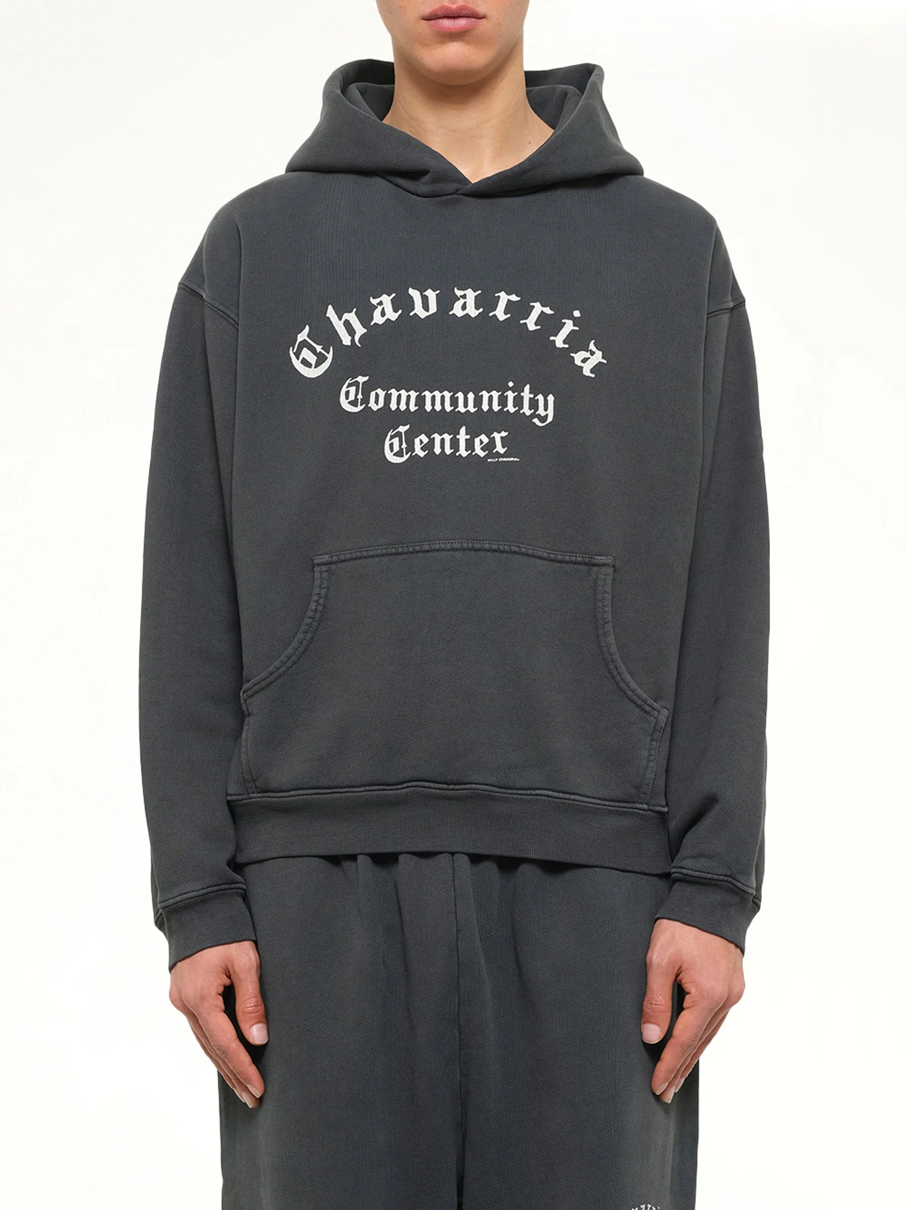 Chavarria Community Center Shrunken Hoodie in Pirate Black - 1