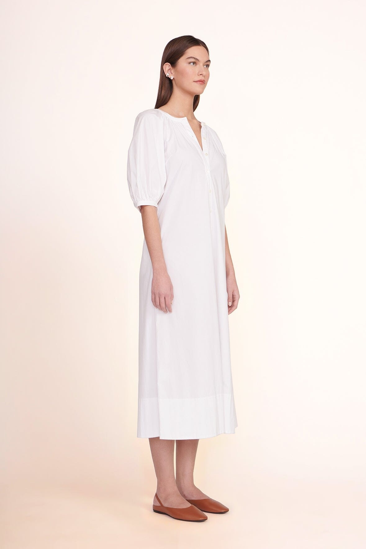 STAUD VINCENT DRESS | WHITE - 3