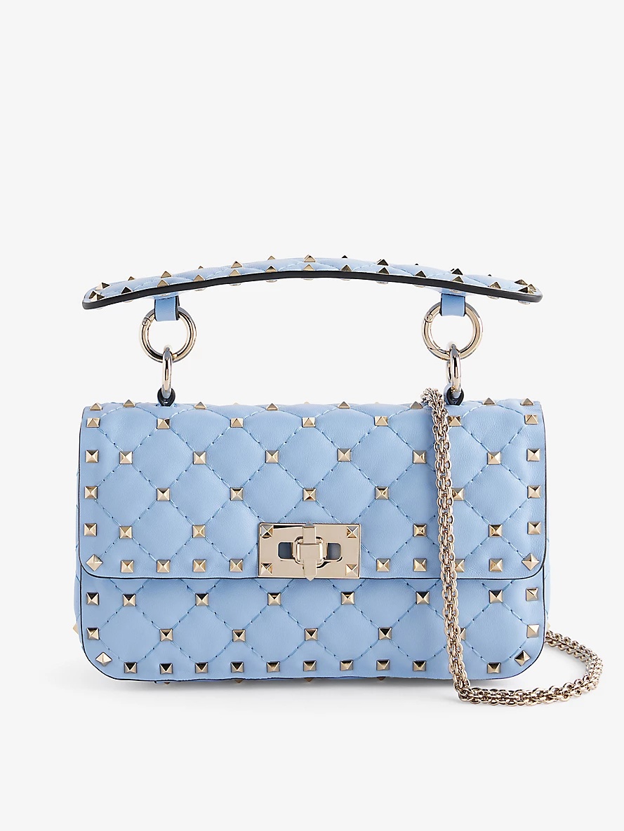 Valentino Rockstud Spike small leather cross-body bag selfridges