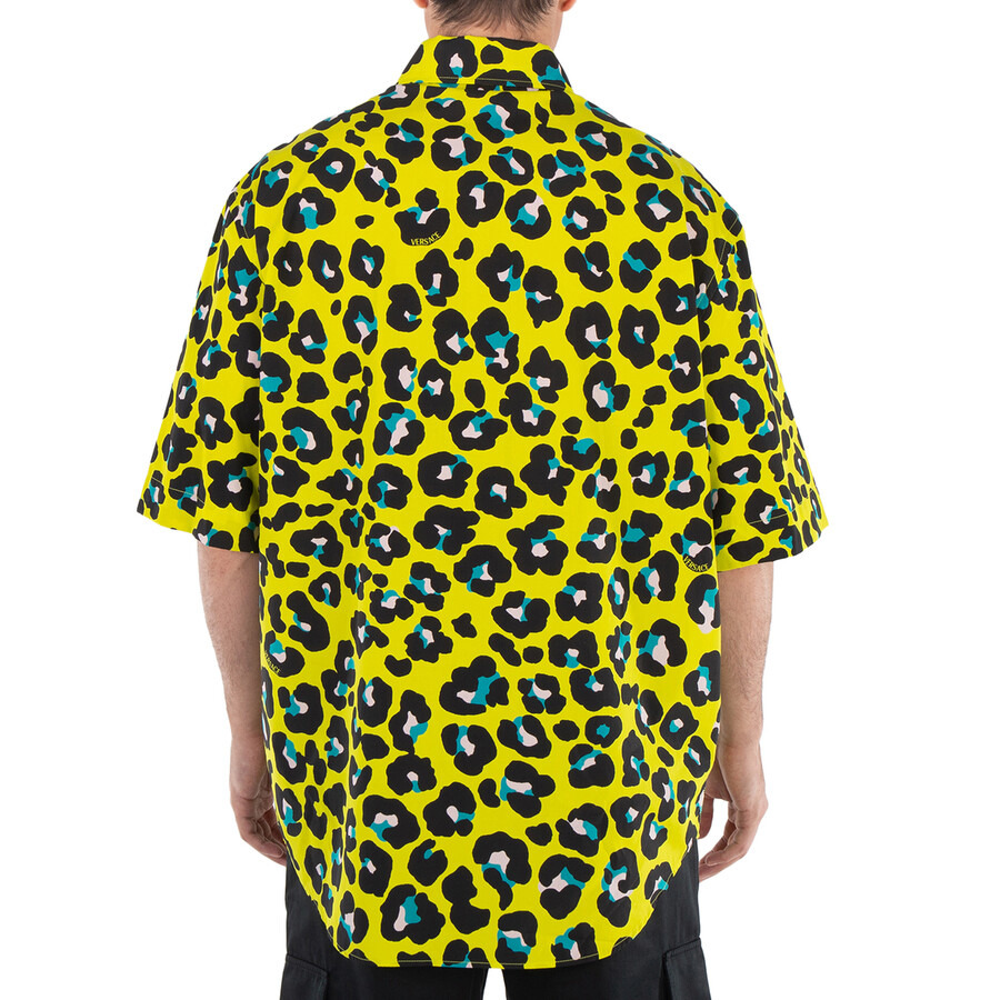 Versace Short Sleeve Animal Print Shirt - 4
