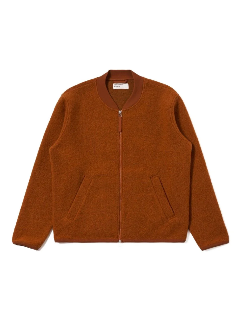 zip-fastening bomber jacket - 1