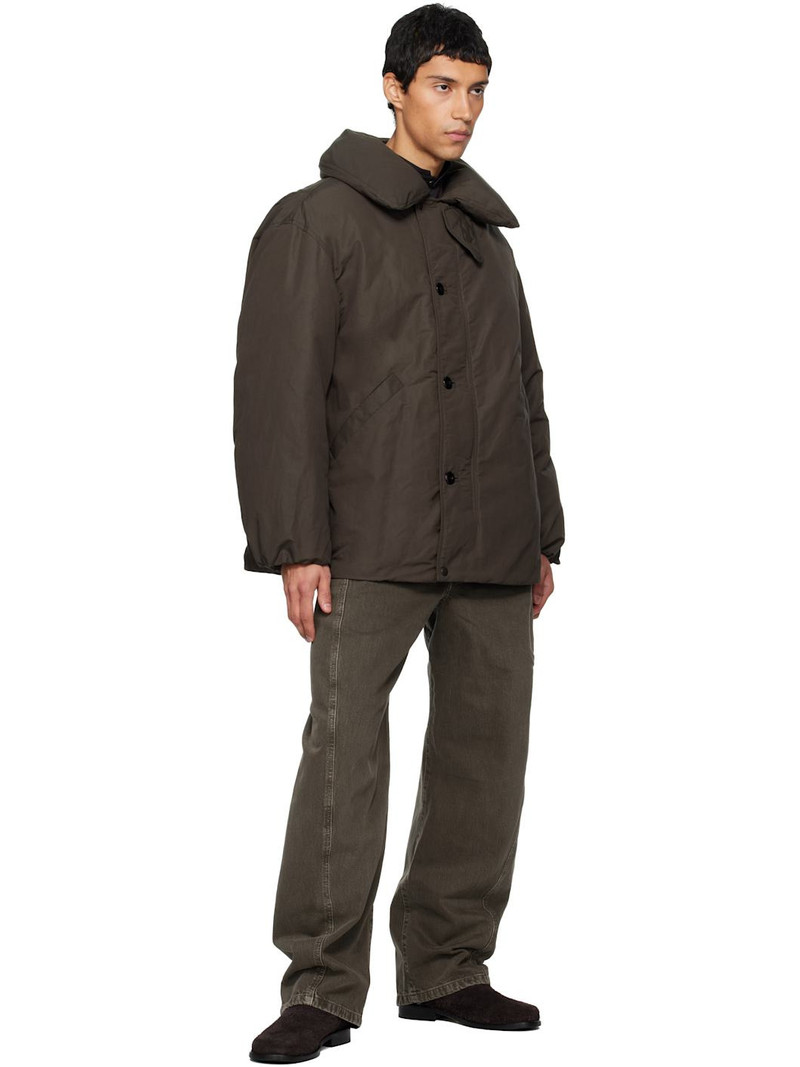 Lemaire Brown Puffer Blouson Down Jacket outlook