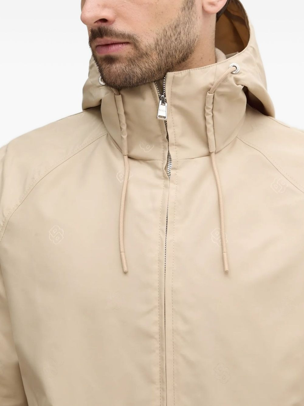 hooded zip-front jacket - 3