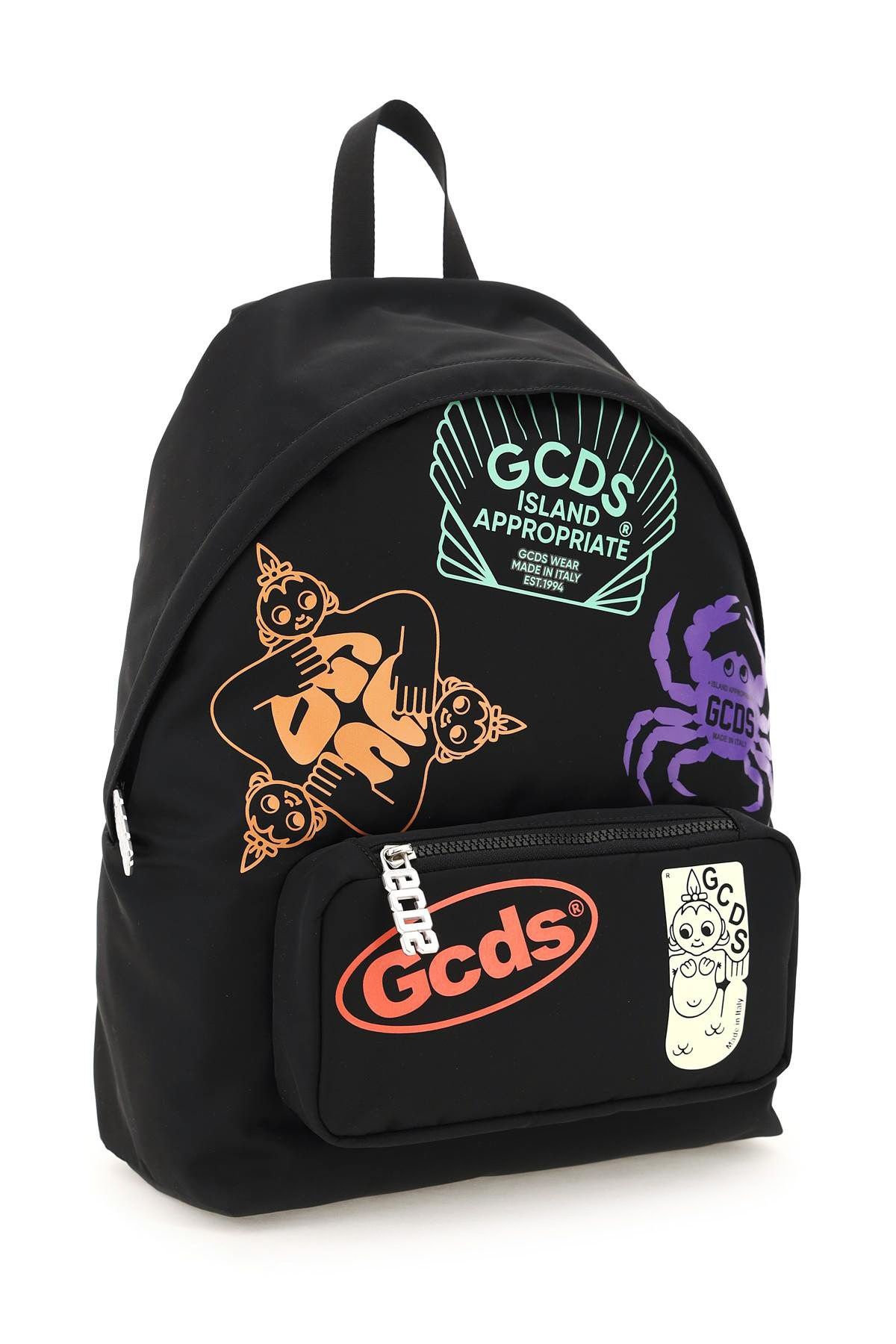 GCDSLAND PRINT NYLON BACKPACK - 3