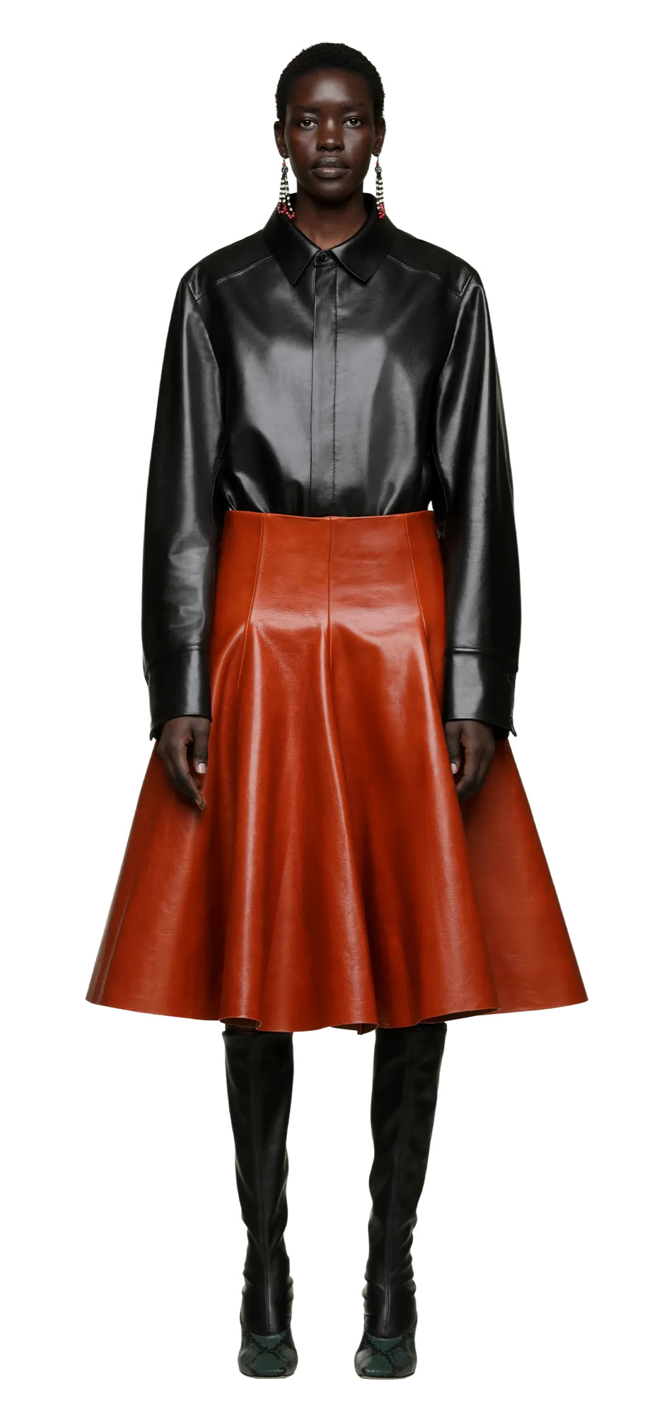 LEGACY SHIRT BLACK LEATHER - 3