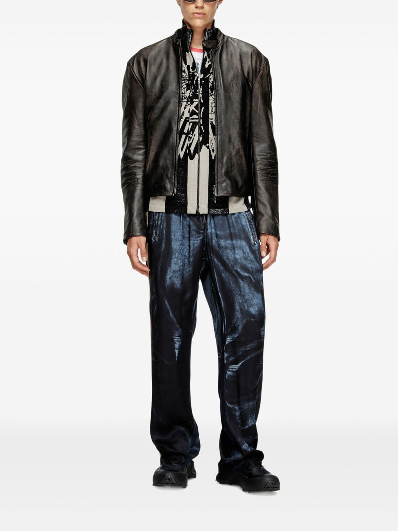 Diesel L-Carver leather jacket outlook