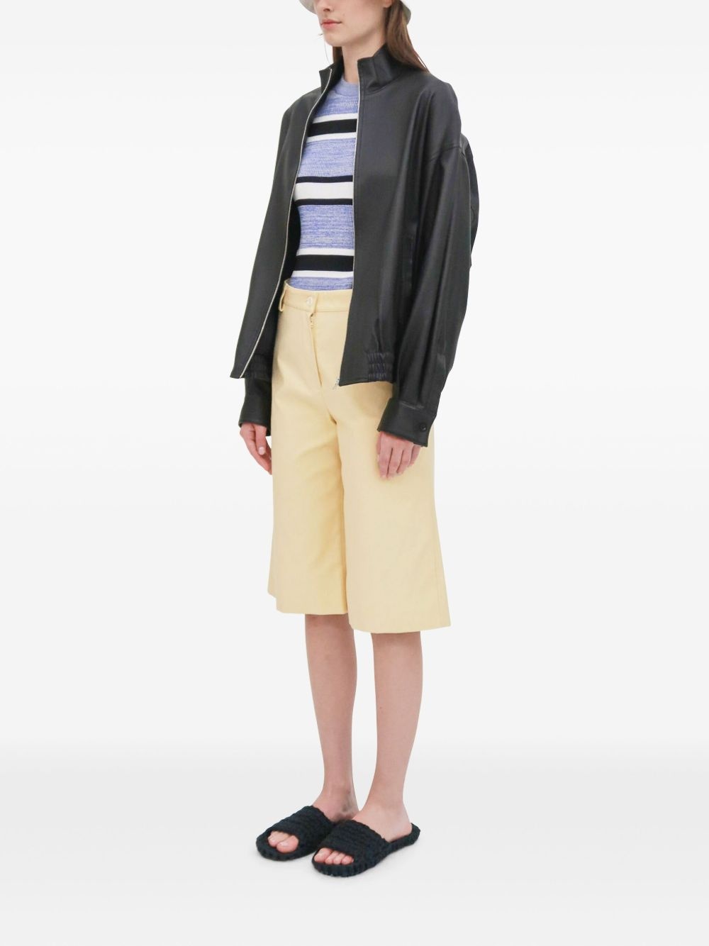 wide-leg bermuda shorts - 4